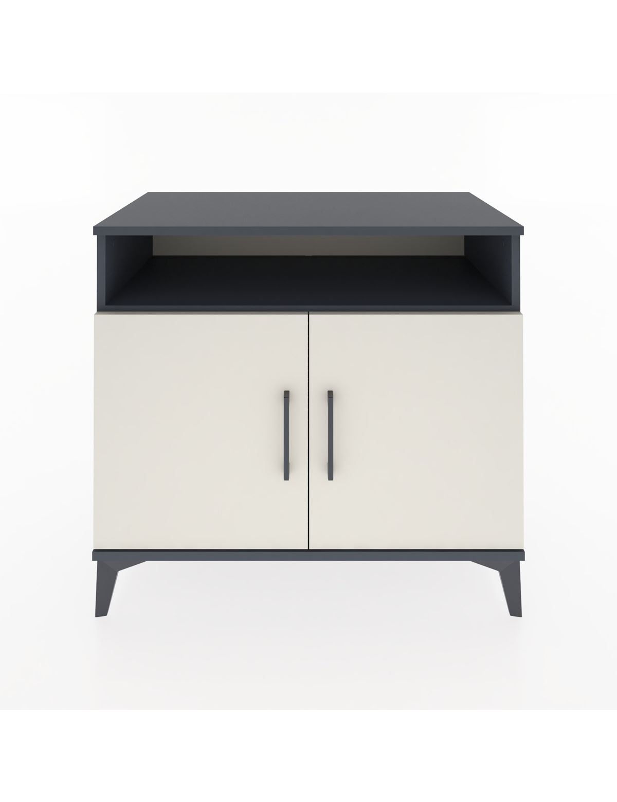 Hyperion Şifonyer Tek Raflı 2 Kapaklı 88x44x80 Antrasit-Aytaşı