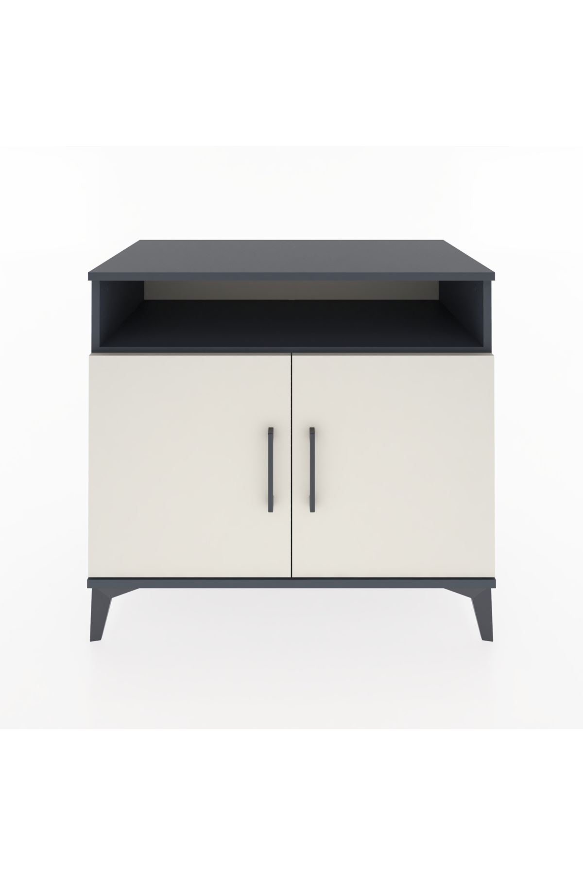 Hyperion Şifonyer Tek Raflı 2 Kapaklı 88x44x80 Antrasit-Aytaşı