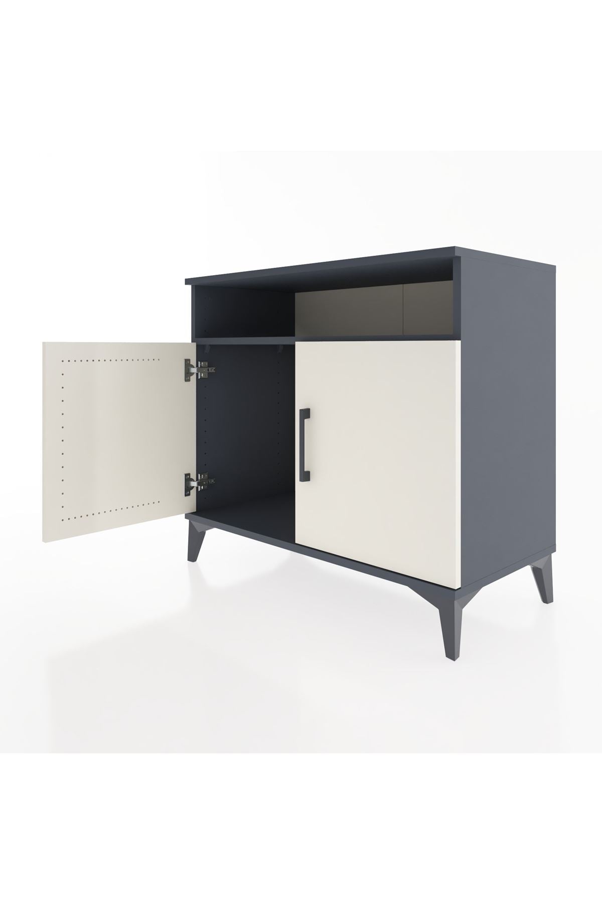 Hyperion Şifonyer Tek Raflı 2 Kapaklı 88x44x80 Antrasit-Aytaşı