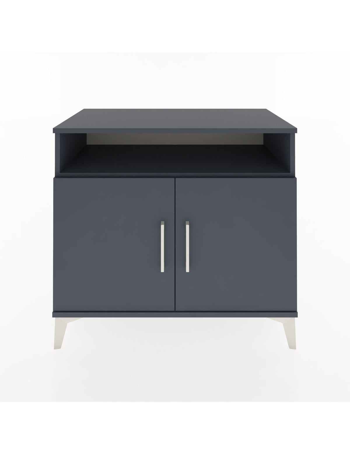 Hyperion Şifonyer Tek Raflı 2 Kapaklı 88x44x80 Antrasit-Antrasit