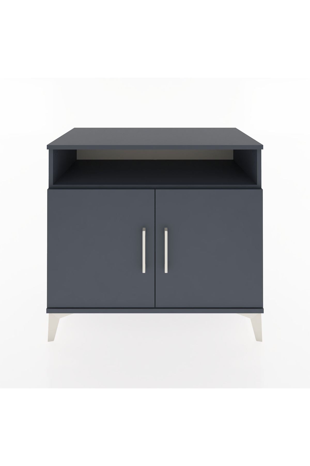 Hyperion Şifonyer Tek Raflı 2 Kapaklı 88x44x80 Antrasit-Antrasit