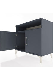 Hyperion Şifonyer Tek Raflı 2 Kapaklı 88x44x80 Antrasit-Antrasit