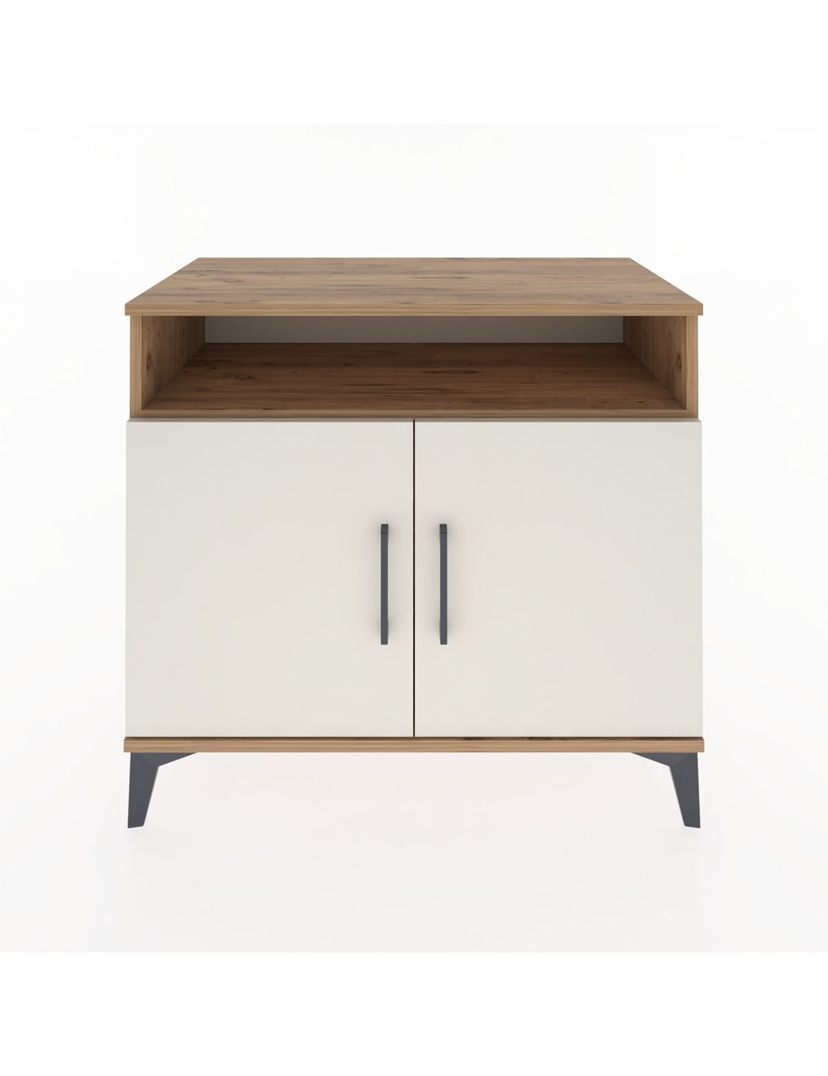 Hyperion Şifonyer Tek Raflı 2 Kapaklı 88x44x80 Çam-Aytaşı