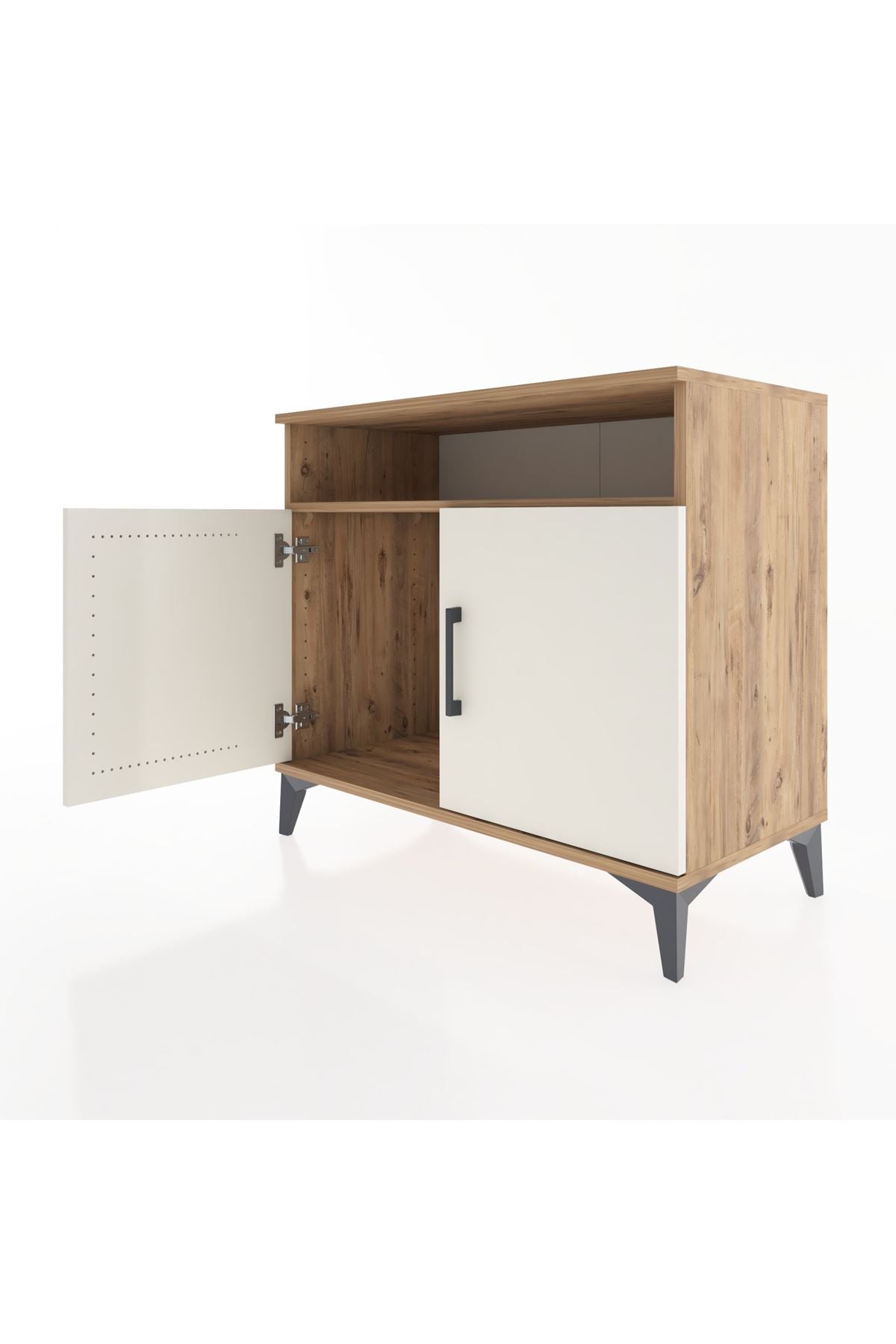 Hyperion Şifonyer Tek Raflı 2 Kapaklı 88x44x80 Çam-Aytaşı