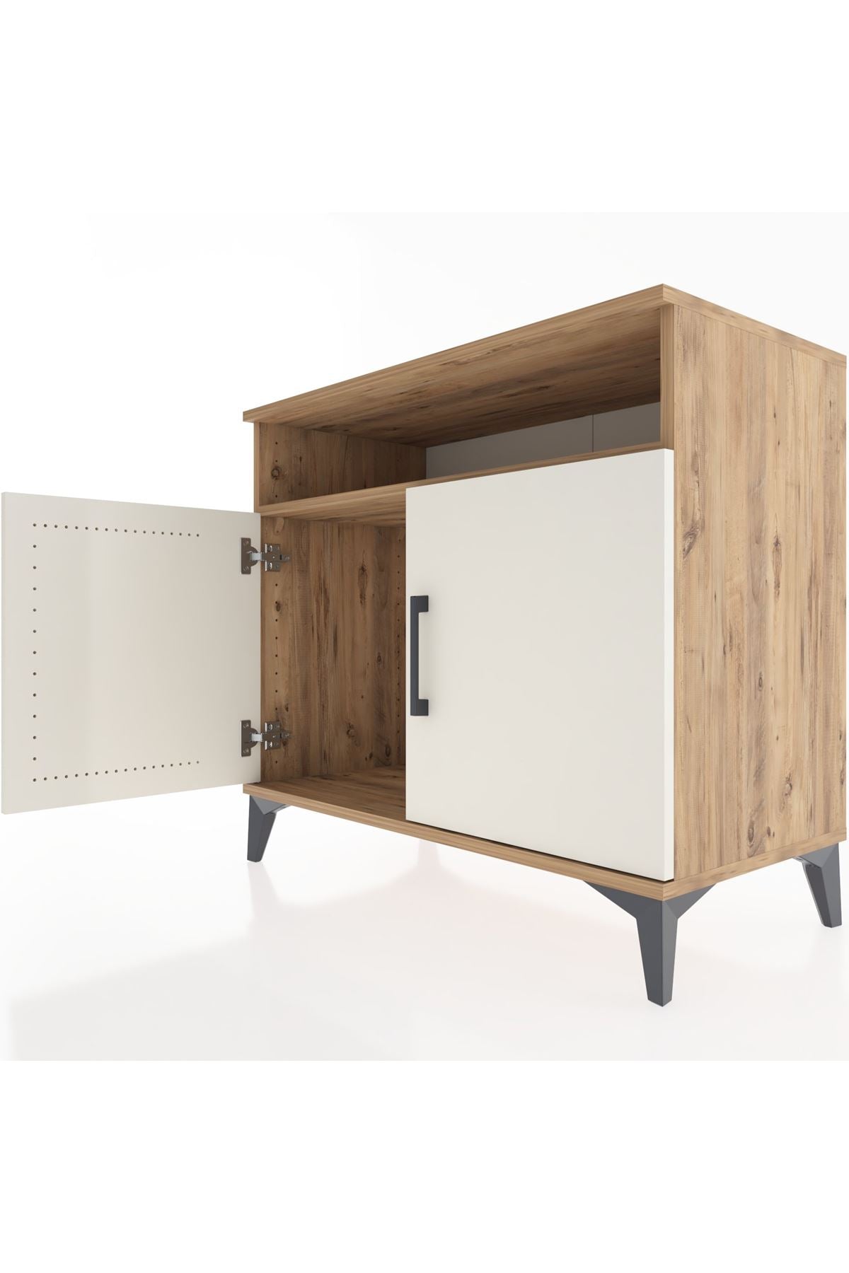 Hyperion Şifonyer Tek Raflı 2 Kapaklı 88x44x80 Çam-Aytaşı