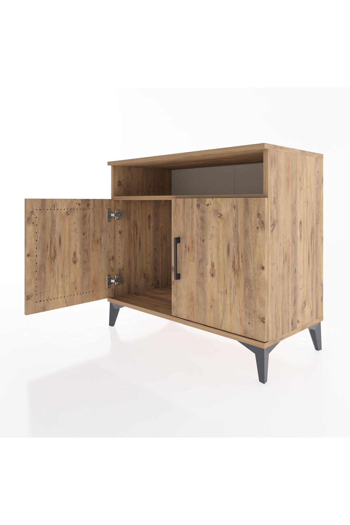 Hyperion Şifonyer Tek Raflı 2 Kapaklı 88x44x80 Çam-Çam