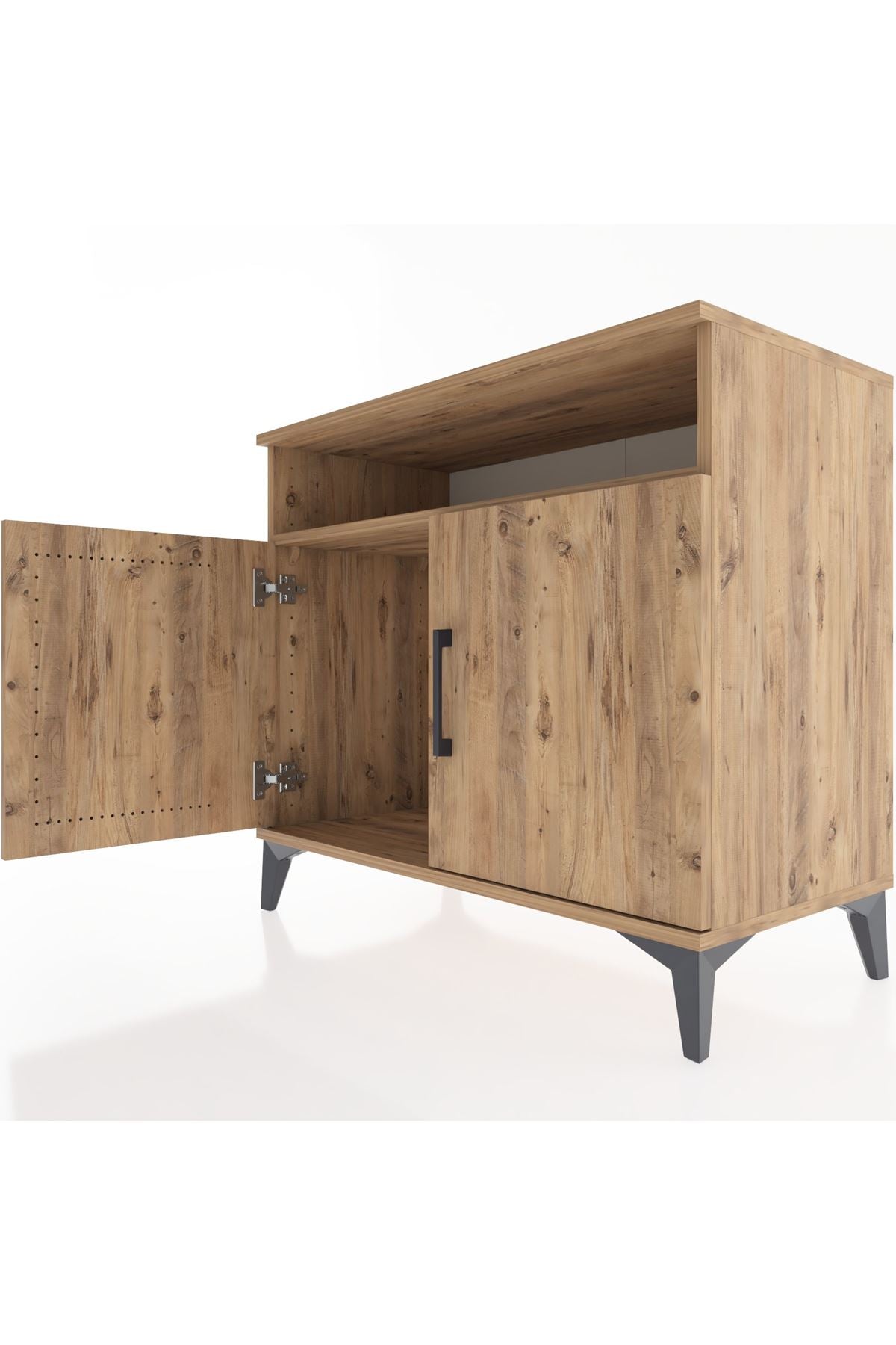 Hyperion Şifonyer Tek Raflı 2 Kapaklı 88x44x80 Çam-Çam