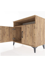 Hyperion Şifonyer Tek Raflı 2 Kapaklı 88x44x80 Çam-Çam