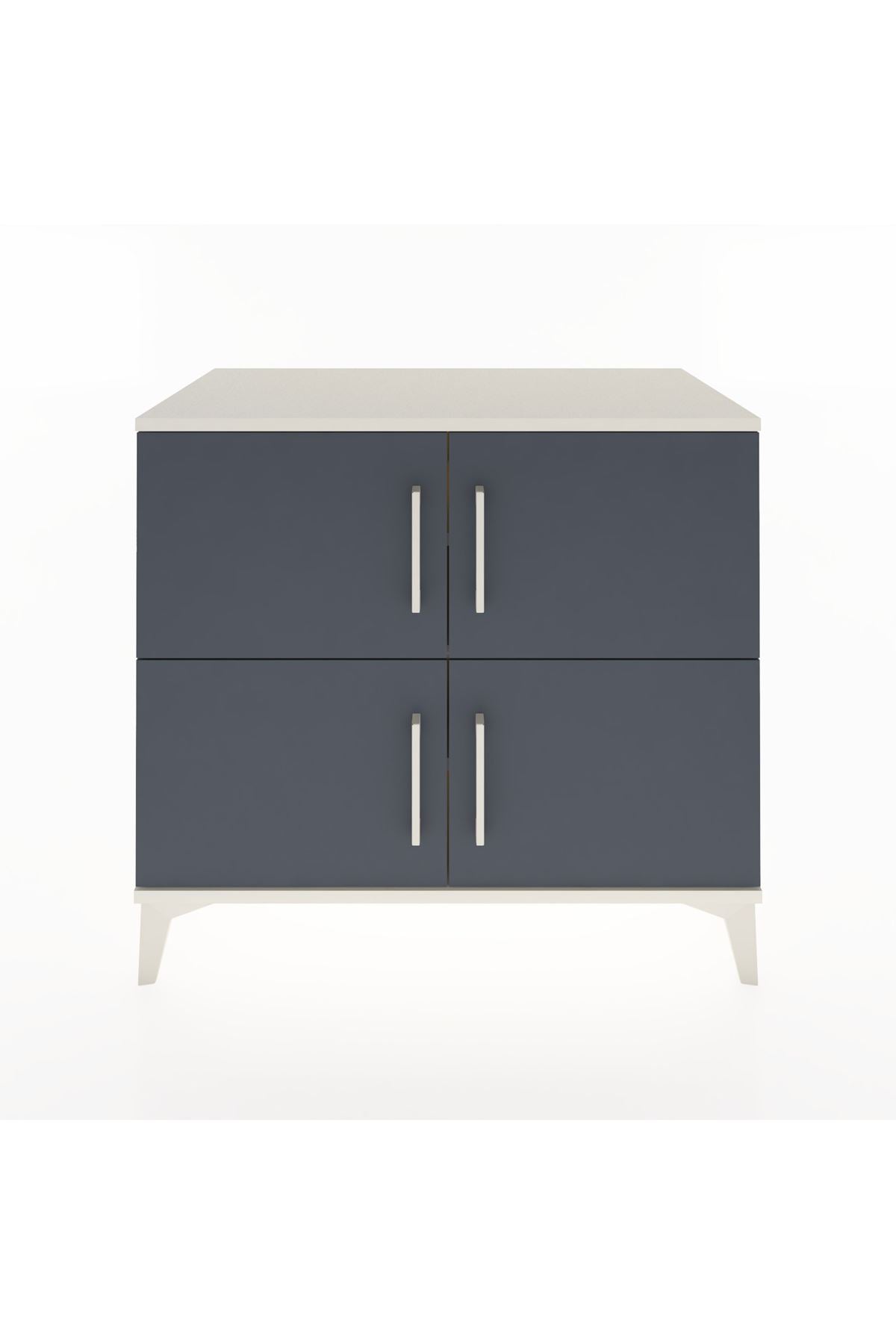 Hyperion Şifonyer 4 Raflı 4 Kapaklı 88x44x80 Aytaşı-Antrasit