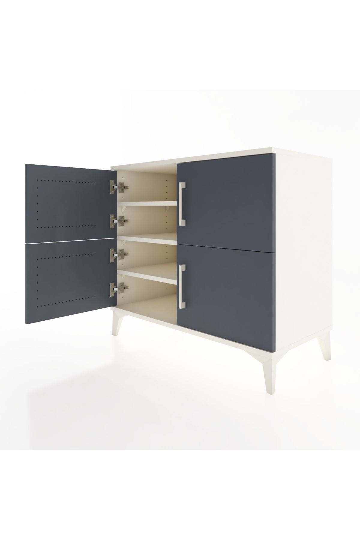 Hyperion Şifonyer 4 Raflı 4 Kapaklı 88x44x80 Aytaşı-Antrasit