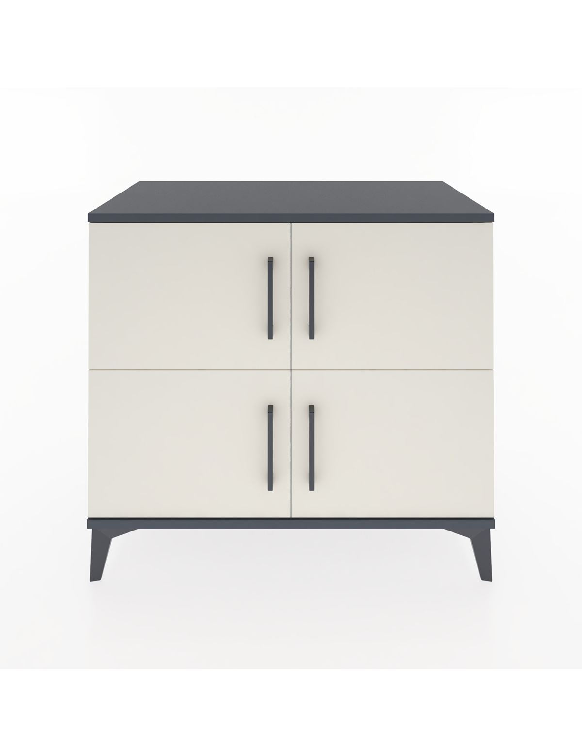 Hyperion Şifonyer 4 Raflı 4 Kapaklı 88x44x80 Antrasit-Aytaşı