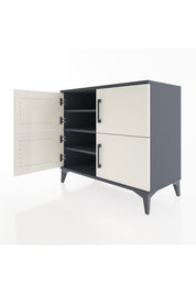 Hyperion Şifonyer 4 Raflı 4 Kapaklı 88x44x80 Antrasit-Aytaşı