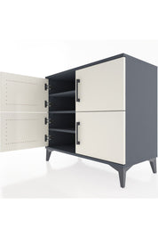 Hyperion Şifonyer 4 Raflı 4 Kapaklı 88x44x80 Antrasit-Aytaşı