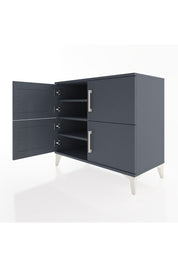 Hyperion Şifonyer 4 Raflı 4 Kapaklı 88x44x80 Antrasit-Antrasit