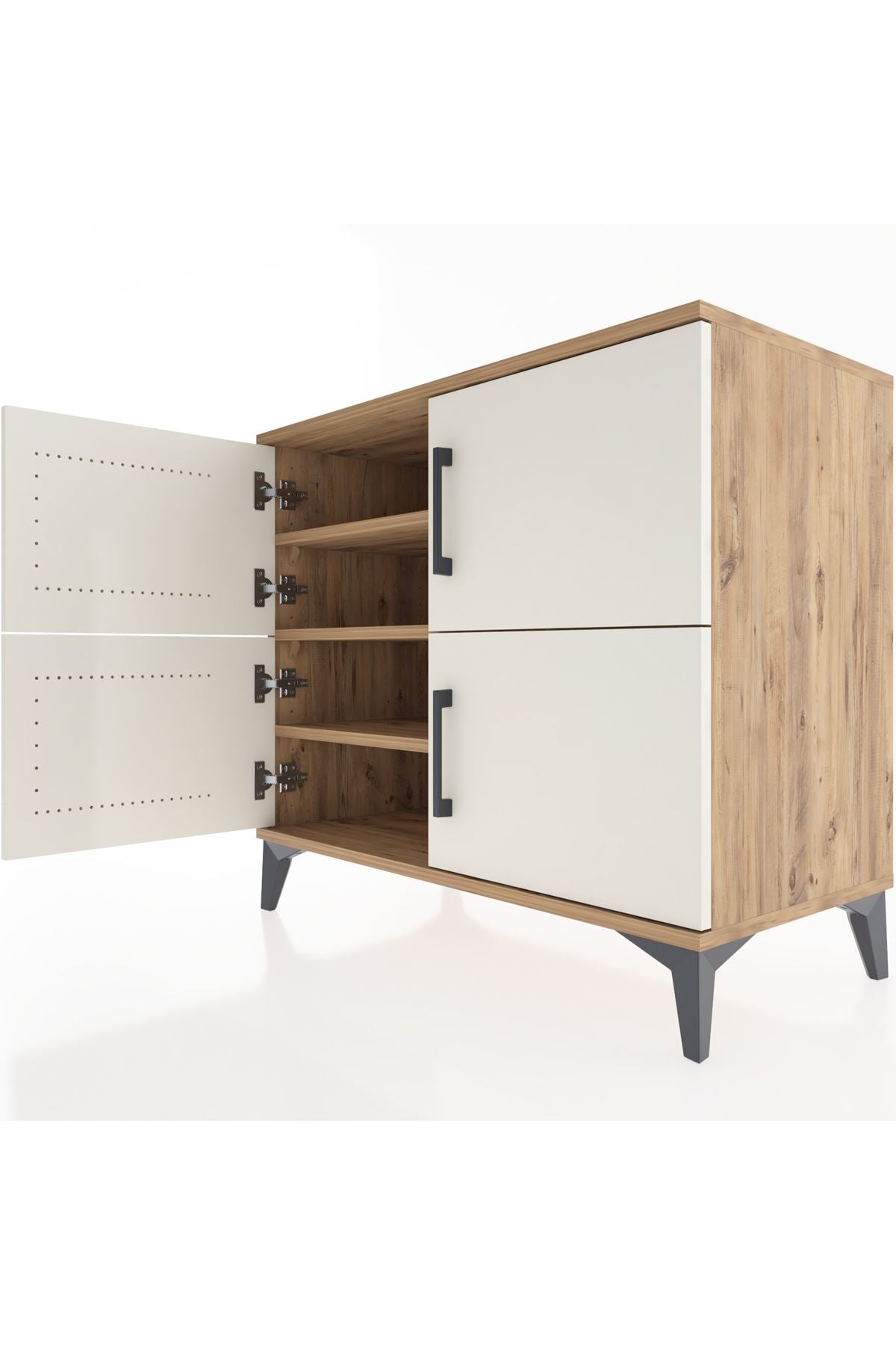 Hyperion Şifonyer 4 Raflı 4 Kapaklı 88x44x80 Çam-Aytaşı