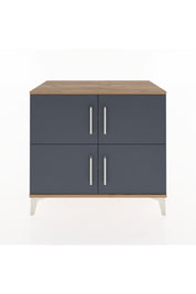 Hyperion Şifonyer 4 Raflı 4 Kapaklı 88x44x80 Çam-Antrasit