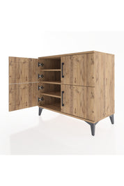 Hyperion Şifonyer 4 Raflı 4 Kapaklı 88x44x80 Çam-Çam