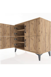 Hyperion Şifonyer 4 Raflı 4 Kapaklı 88x44x80 Çam-Çam