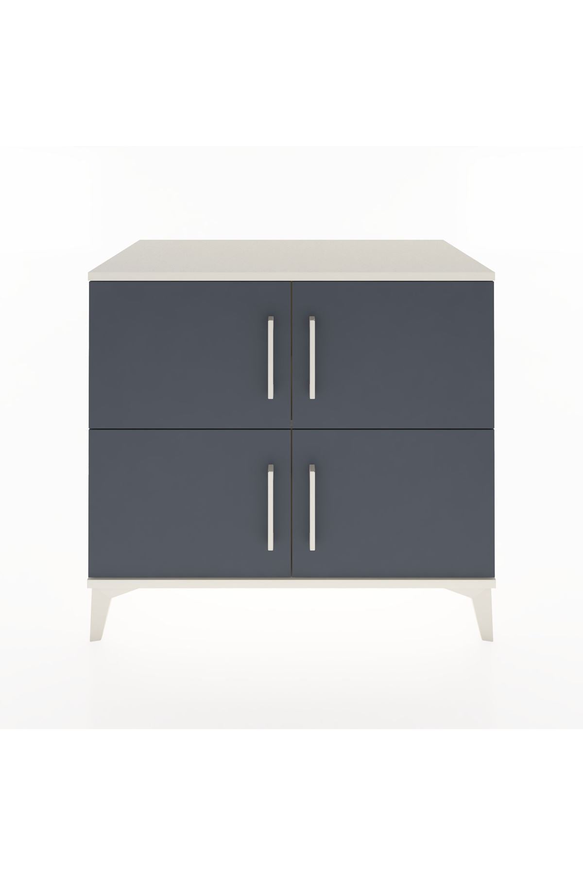 Hyperion Şifonyer Tek Raflı 4 Kapaklı 88x44x80 Aytaşı-Antrasit