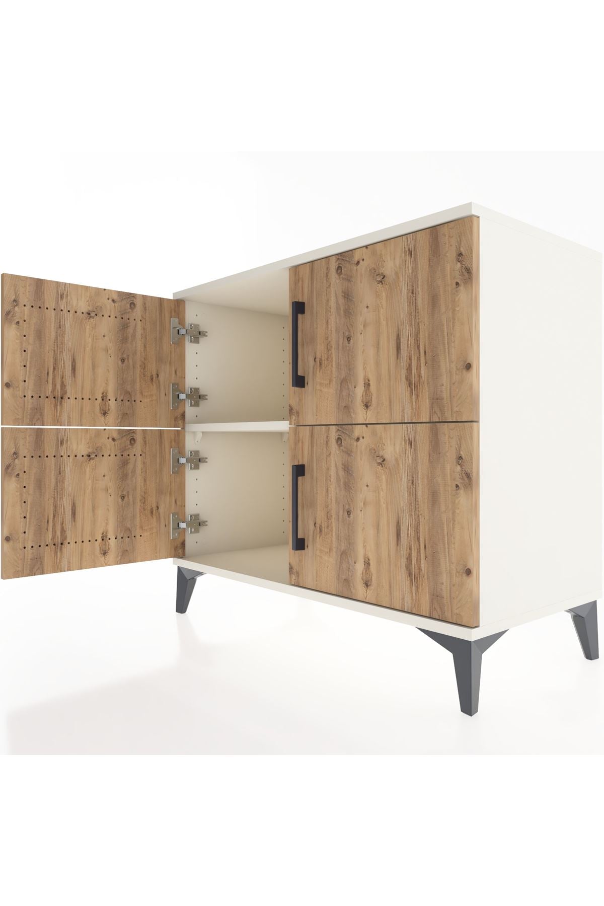 Hyperion Şifonyer Tek Raflı 4 Kapaklı 88x44x80 Aytaşı-Çam