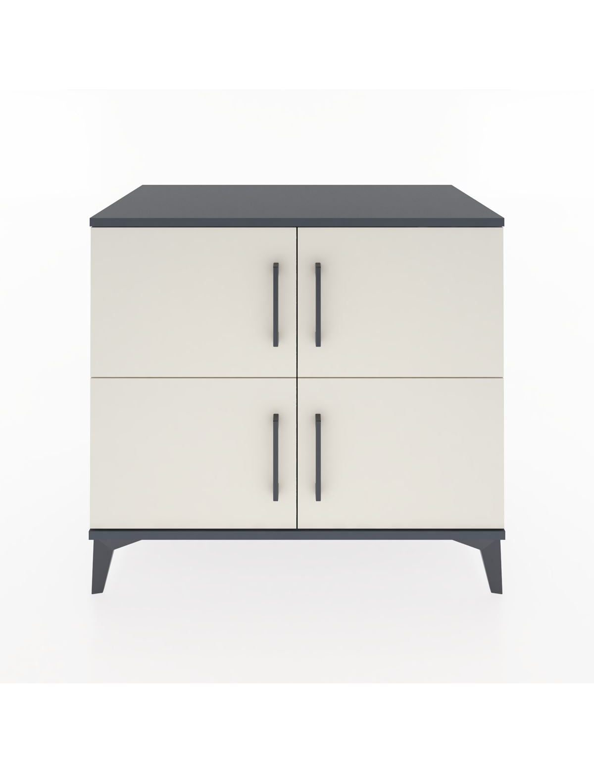 Hyperion Şifonyer Tek Raflı 4 Kapaklı 88x44x80 Antrasit-Aytaşı