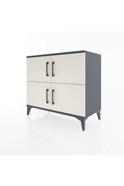 Hyperion Şifonyer Tek Raflı 4 Kapaklı 88x44x80 Antrasit-Aytaşı