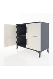 Hyperion Şifonyer Tek Raflı 4 Kapaklı 88x44x80 Antrasit-Aytaşı