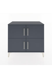 Hyperion Şifonyer Tek Raflı 4 Kapaklı 88x44x80 Antrasit-Antrasit