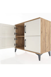 Hyperion Şifonyer Tek Raflı 4 Kapaklı 88x44x80 Çam-Aytaşı