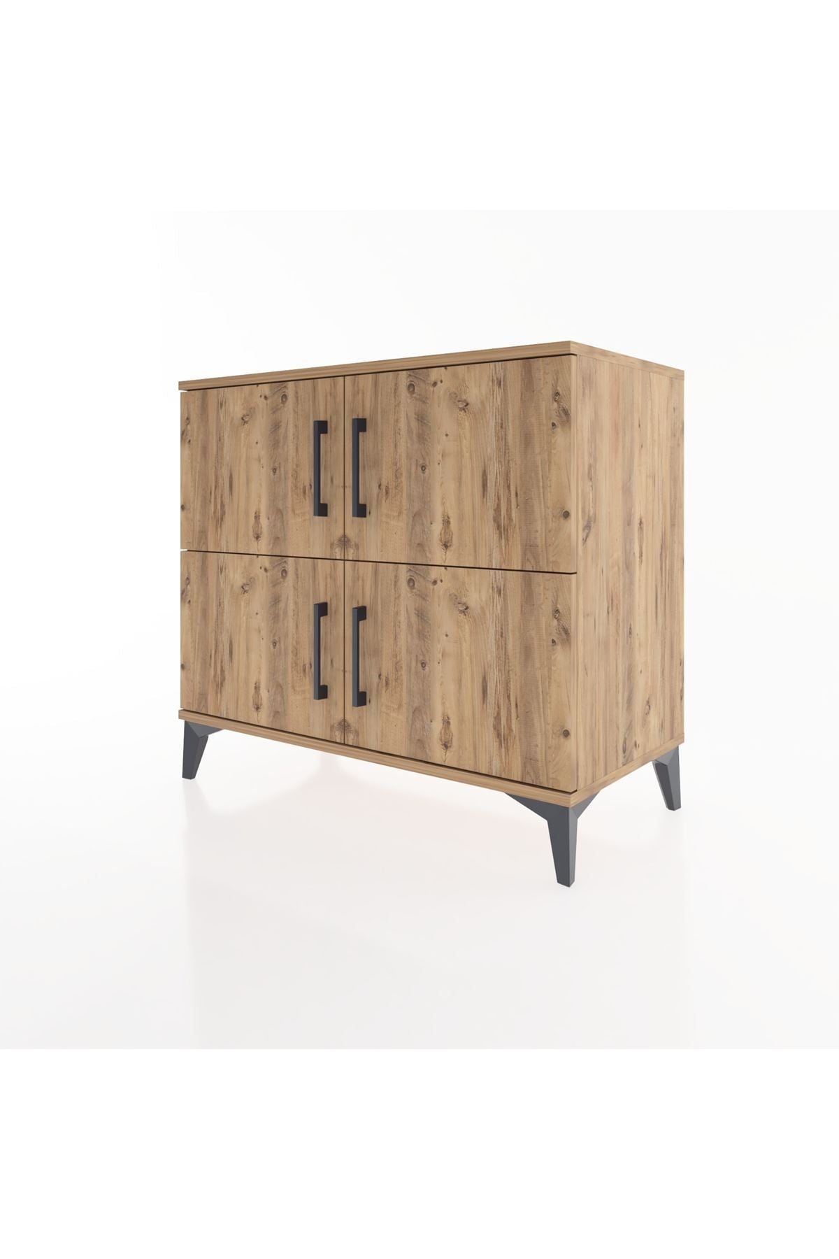 Hyperion Şifonyer Tek Raflı 4 Kapaklı 88x44x80 Çam-Çam