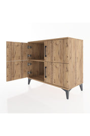 Hyperion Şifonyer Tek Raflı 4 Kapaklı 88x44x80 Çam-Çam