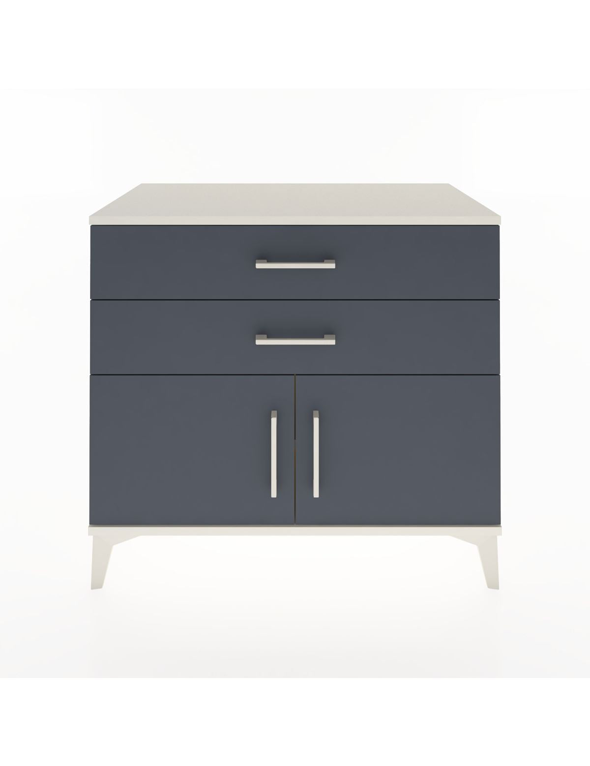 Hyperion Şifonyer Tek Raflı 2 Çekmeceli 2 Kapaklı 88x44x80 Aytaşı-Antrasit