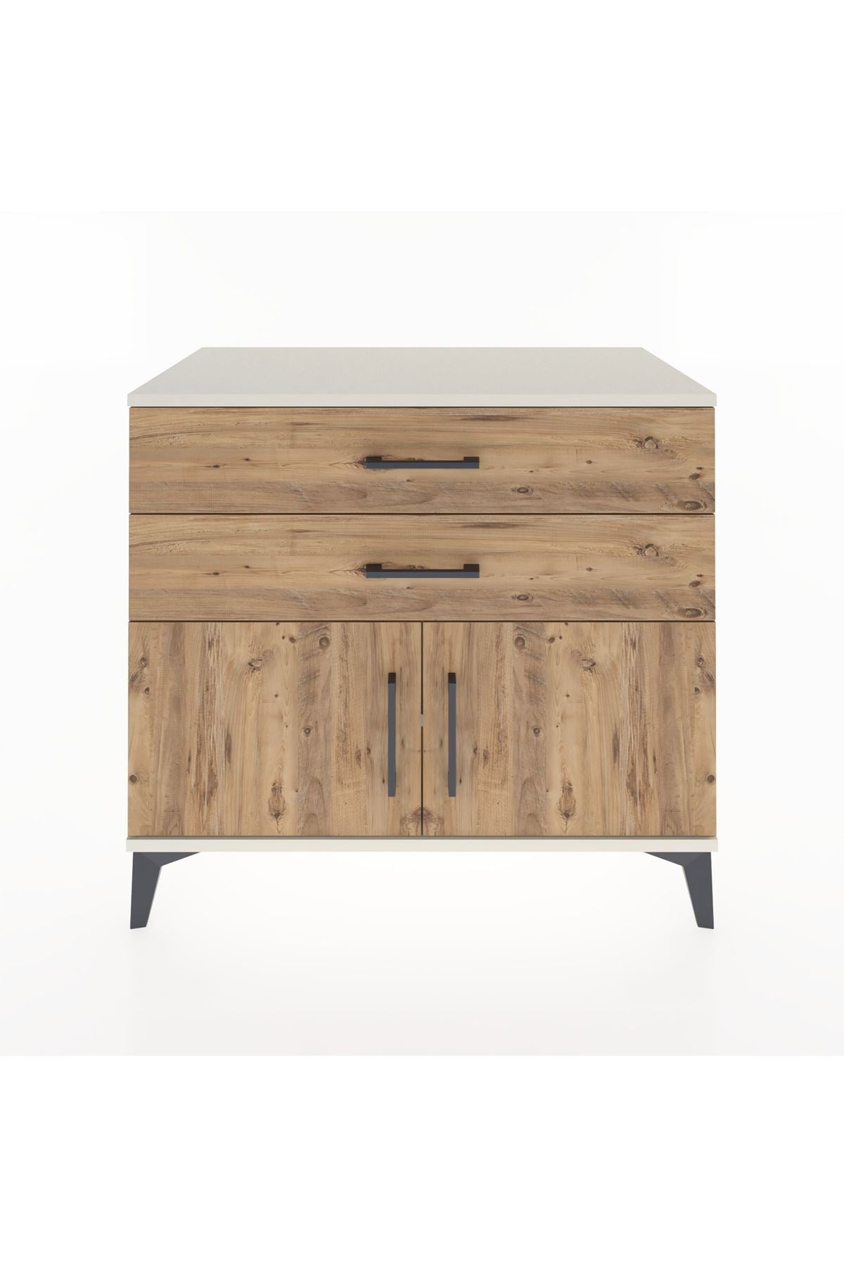 Hyperion Şifonyer Tek Raflı 2 Çekmeceli 2 Kapaklı 88x44x80 Aytaşı-Çam