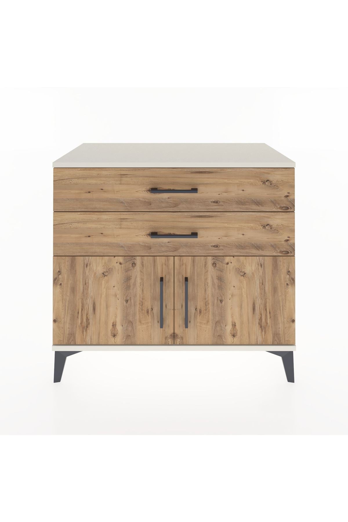 Hyperion Şifonyer 2 Çekmeceli 2 Kapaklı 88x44x80 Aytaşı-Çam