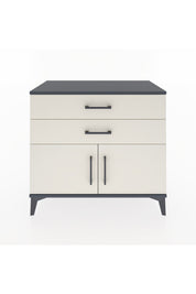 Hyperion Şifonyer 2 Çekmeceli 2 Kapaklı 88x44x80 Antrasit-Aytaşı