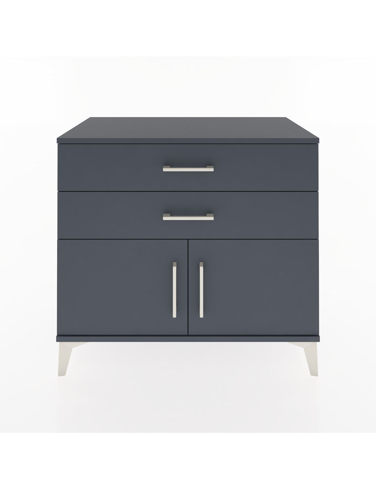 Hyperion Şifonyer 2 Çekmeceli 2 Kapaklı 88x44x80 Antrasit-Antrasit