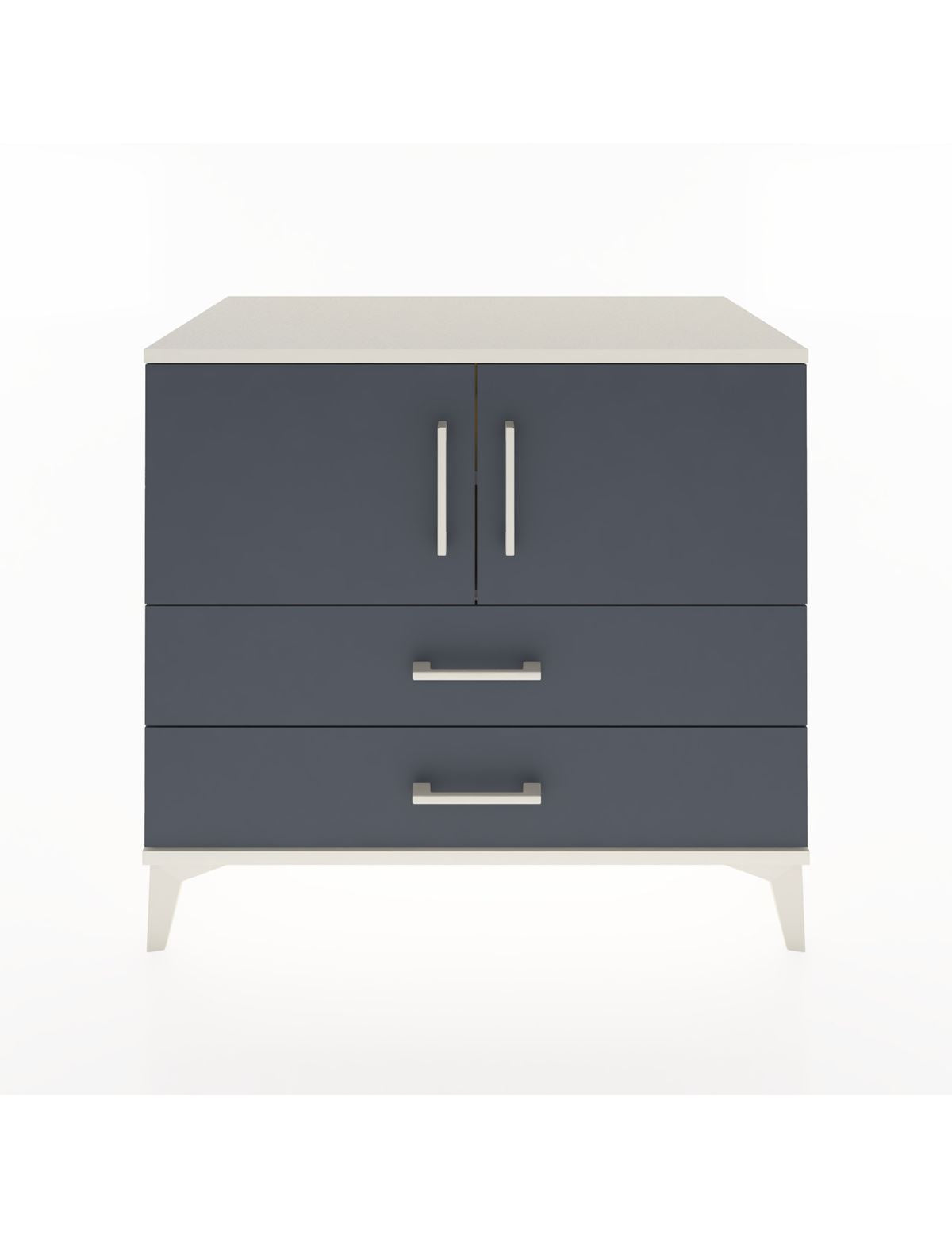 Hyperion Şifonyer 2 Raflı 2 Çekmeceli 2 Kapaklı 88x44x80 Aytaşı-Antrasit