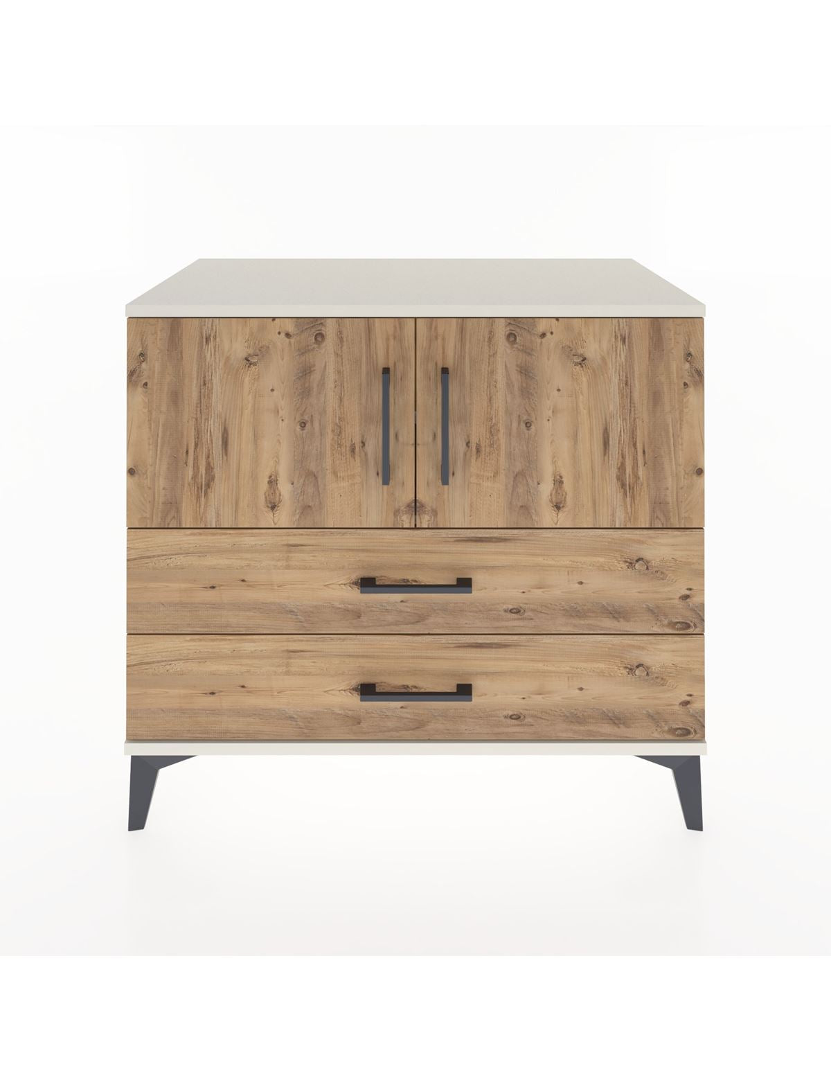 Hyperion Şifonyer 2 Raflı 2 Çekmeceli 2 Kapaklı 88x44x80 Aytaşı-Çam