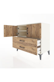 Hyperion Şifonyer 2 Raflı 2 Çekmeceli 2 Kapaklı 88x44x80 Aytaşı-Çam