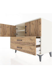 Hyperion Şifonyer 2 Raflı 2 Çekmeceli 2 Kapaklı 88x44x80 Aytaşı-Çam