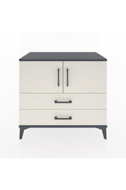 Hyperion Şifonyer 2 Raflı 2 Çekmeceli 2 Kapaklı 88x44x80 Antrasit-Aytaşı