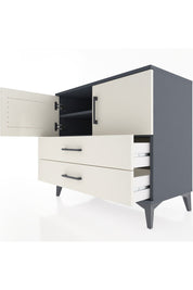 Hyperion Şifonyer 2 Raflı 2 Çekmeceli 2 Kapaklı 88x44x80 Antrasit-Aytaşı