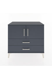 Hyperion Şifonyer 2 Raflı 2 Çekmeceli 2 Kapaklı 88x44x80 Antrasit-Antrasit