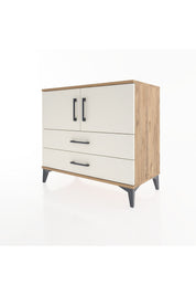 Hyperion Şifonyer 2 Raflı 2 Çekmeceli 2 Kapaklı 88x44x80 Çam-Aytaşı