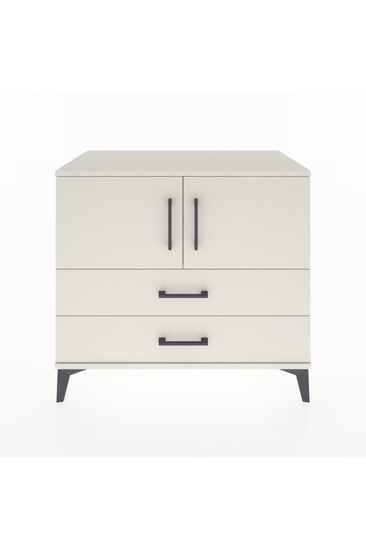 Hyperion Şifonyer Tek Raflı 2 Çekmeceli 2 Kapaklı 88x44x80 Aytaşı-Aytaşı