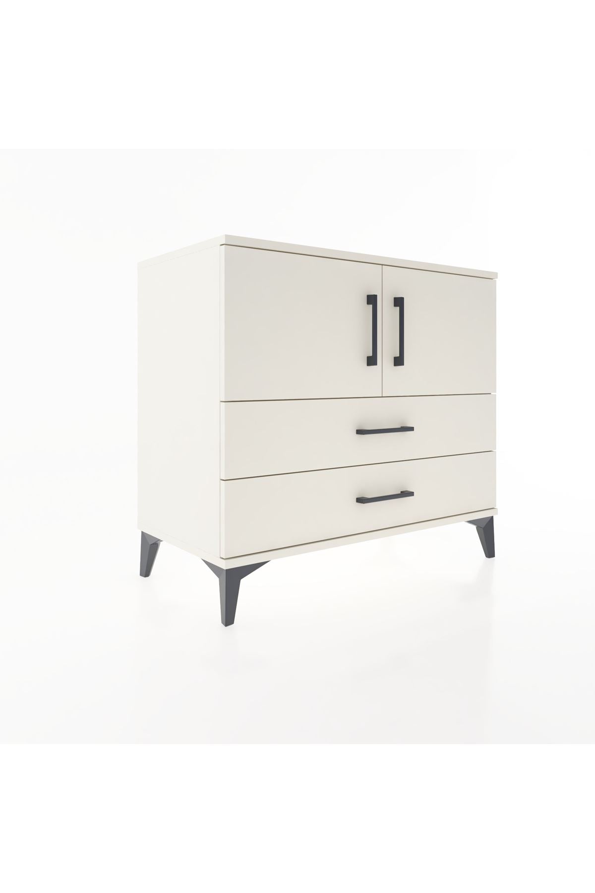 Hyperion Şifonyer Tek Raflı 2 Çekmeceli 2 Kapaklı 88x44x80 Aytaşı-Aytaşı