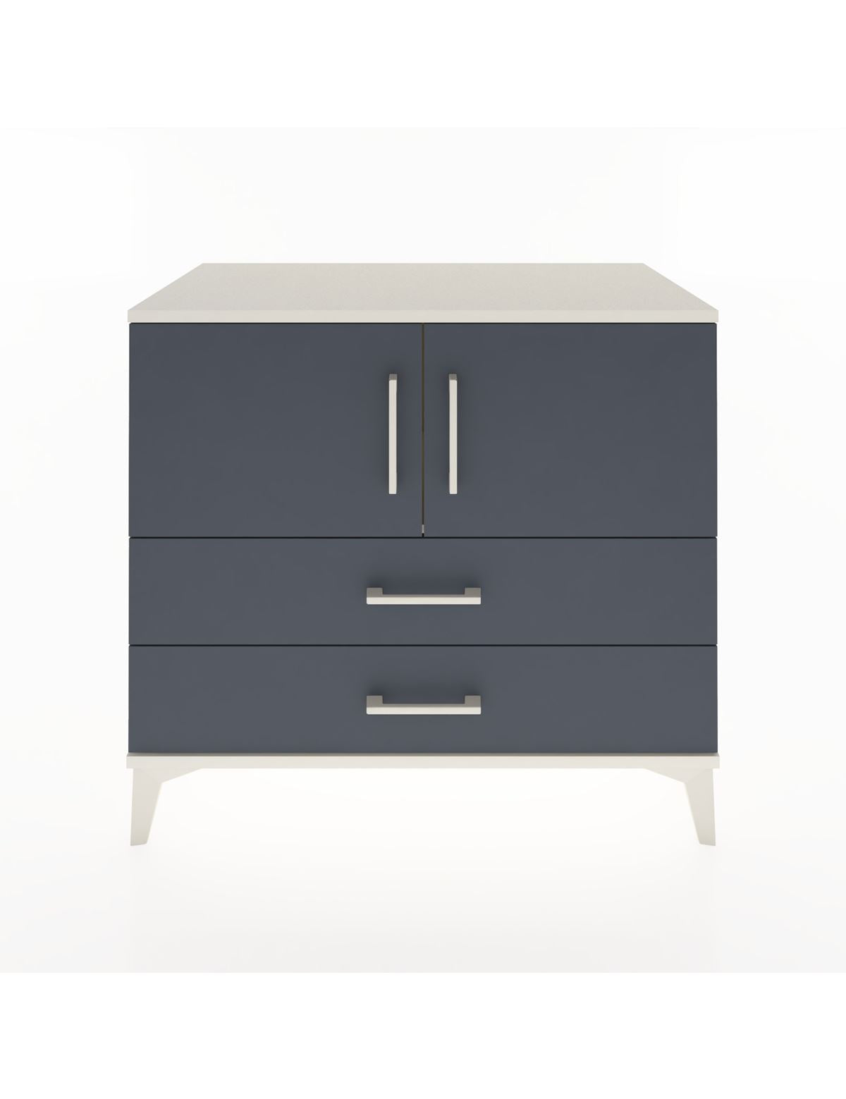 Hyperion Şifonyer Tek Raflı 2 Çekmeceli 2 Kapaklı 88x44x80 Aytaşı-Antrasit