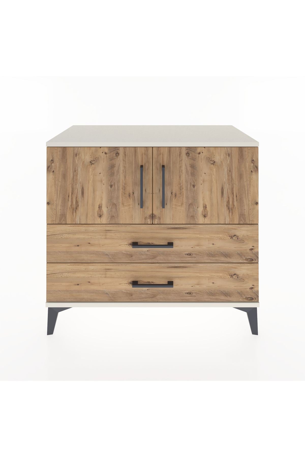 Hyperion Şifonyer Tek Raflı 2 Çekmeceli 2 Kapaklı 88x44x80 Aytaşı-Çam