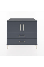 Hyperion Şifonyer Tek Raflı 2 Çekmeceli 2 Kapaklı 88x44x80 Antrasit-Antrasit