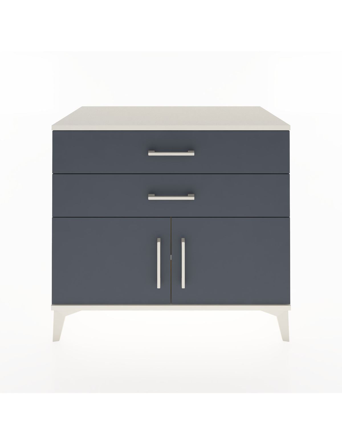 Hyperion Şifonyer Tek Raflı 2 Çekmeceli 2 Kapaklı 88x44x80 Aytaşı-Antrasit